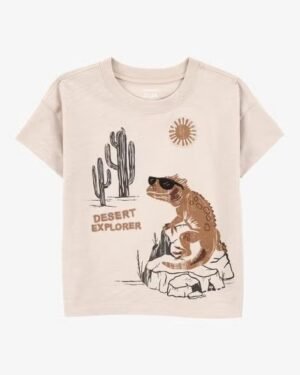 2T067110-ezgif.com-avif-to-jpg-converter Toddler Desert Lizard Graphic Tee - Ivory